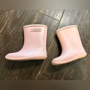 Pink Kids Waterproof Rain Boots